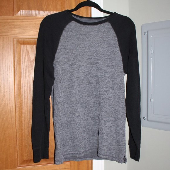 Urban Pipeline Men's Medium Long Sleeve Men's Shirt Black / Gray - Picture 1 of 5